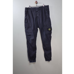 Stone Island Black RE-T Cargo Bottoms