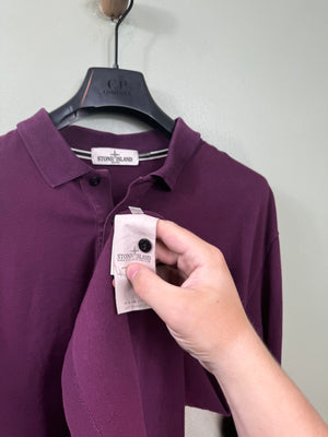 Stone Island Burgundy Polo