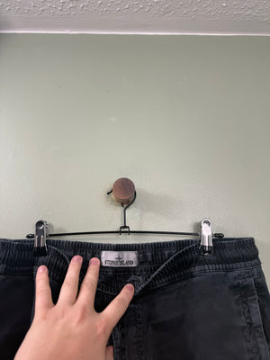 Stone Island Black RE-T Cargo Bottoms