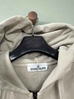 Stone Island Light Grey Zipped Hoodie