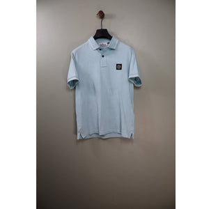 Stone Island Baby Blue Slim Fit Polo