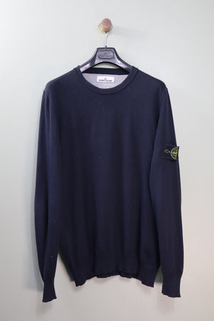 Stone Island Navy Knit Jumper