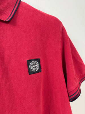 Stone Island Red SL Polo Shirt