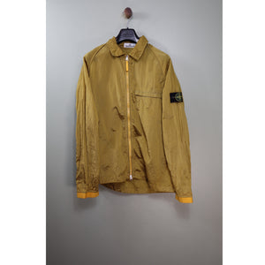 Stone Island Gold Nylon Metal Overshirt