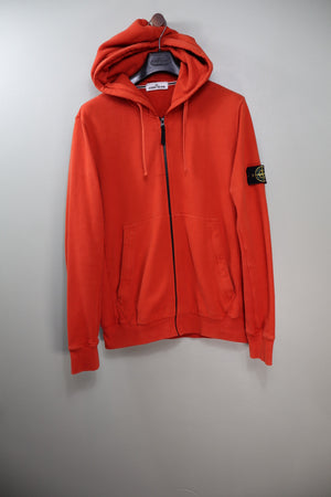 Stone Island Red Zipped Hoodie