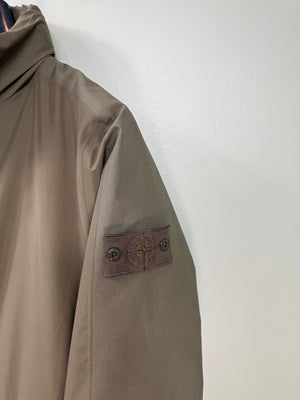 Stone Island Khaki Ghost Tank Shield Parka Jacket