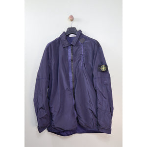 Stone Island Navy Nylon Metal Overshirt