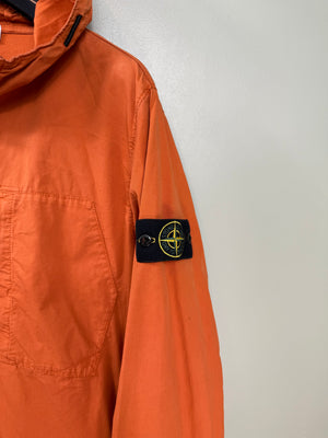 Stone Island Orange Supima Cotton Twill Jacket