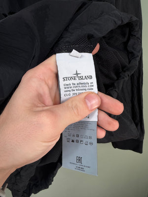 Stone Island Black Nylon Metal Smock