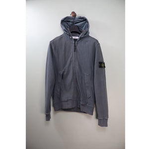 Stone Island Grey Zipped Hoodie