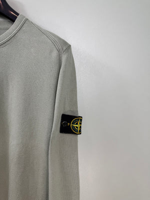 Stone Island Green Knit Jumper