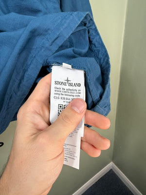 Stone Island Blue Smock Overshirt