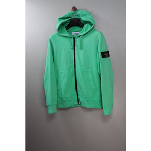 Stone Island Green Zipped Hoodie