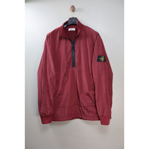 Stone Island Red Nylon Metal Smock