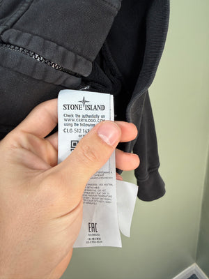 Stone Island Black Zipped Hoodie