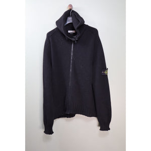 Stone Island Black Chunky Knit Jumper