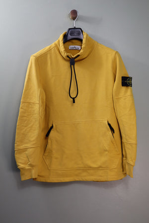 Stone Island Yellow Mock Neck Jumper