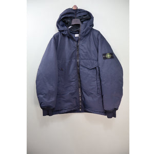 Stone Island Navy Opaque Nylon Twill Balaclava Down Jacket