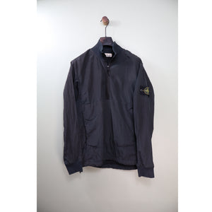 Stone Island Black Nylon Metal 1/4 Zip Smock