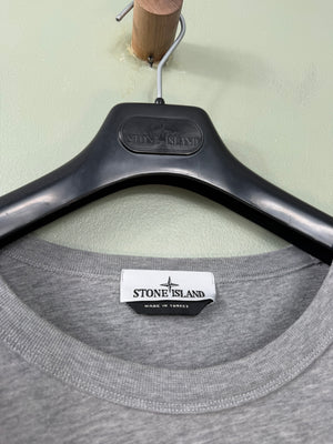 Stone Island Grey Spell Out Jumper