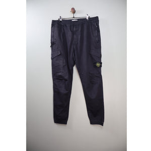 Stone Island Black RE-T Cargo Bottoms