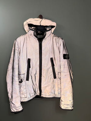 Stone Island Grey Liquid Reflective Jacket