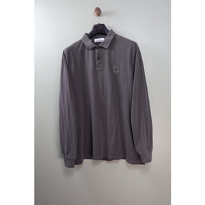 Stone Island Charcoal Grey Slim Fit Polo