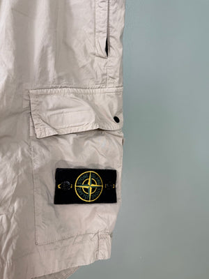 Stone Island Beige RE Cargo Shorts
