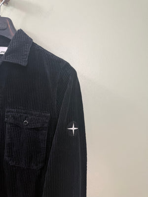 Stone Island Black Corduroy Overshirt