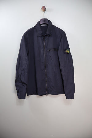 Stone Island Black Nylon Metal Overshirt