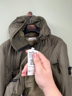 Stone Island Khaki Crinkle Reps Jacket