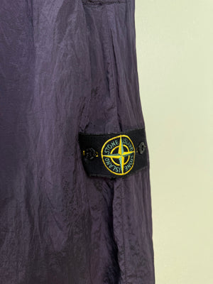 Stone Island Dark Purple Nylon Metal Cargo Bottoms