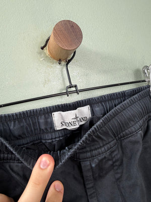 Stone Island Black RE-T Cargo Bottoms