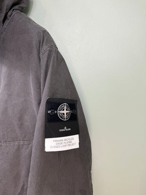 Stone Island Charcoal Grey Panama Recycled Oxide Plating Closed Loop Project Jacket