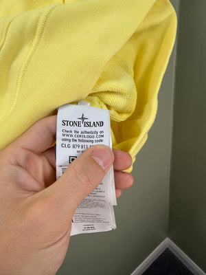 Stone Island Yellow Hoodie