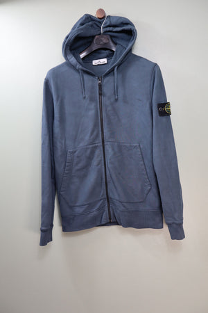 Stone Island Deep Blue Zipped Hoodie