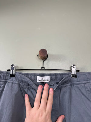 Stone Island Avio Blue RE-T Cargo Bottoms