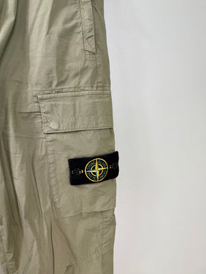 Stone Island Khaki RE-T Cargo Bottoms