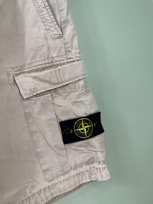 Stone Island Beige SL Cargo Shorts