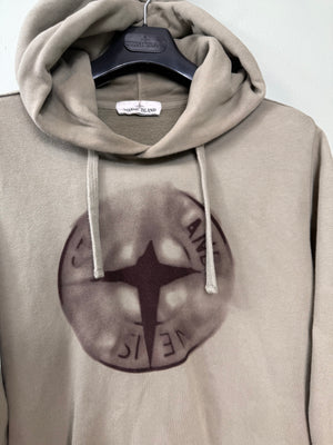 Stone Island Khaki Hoodie