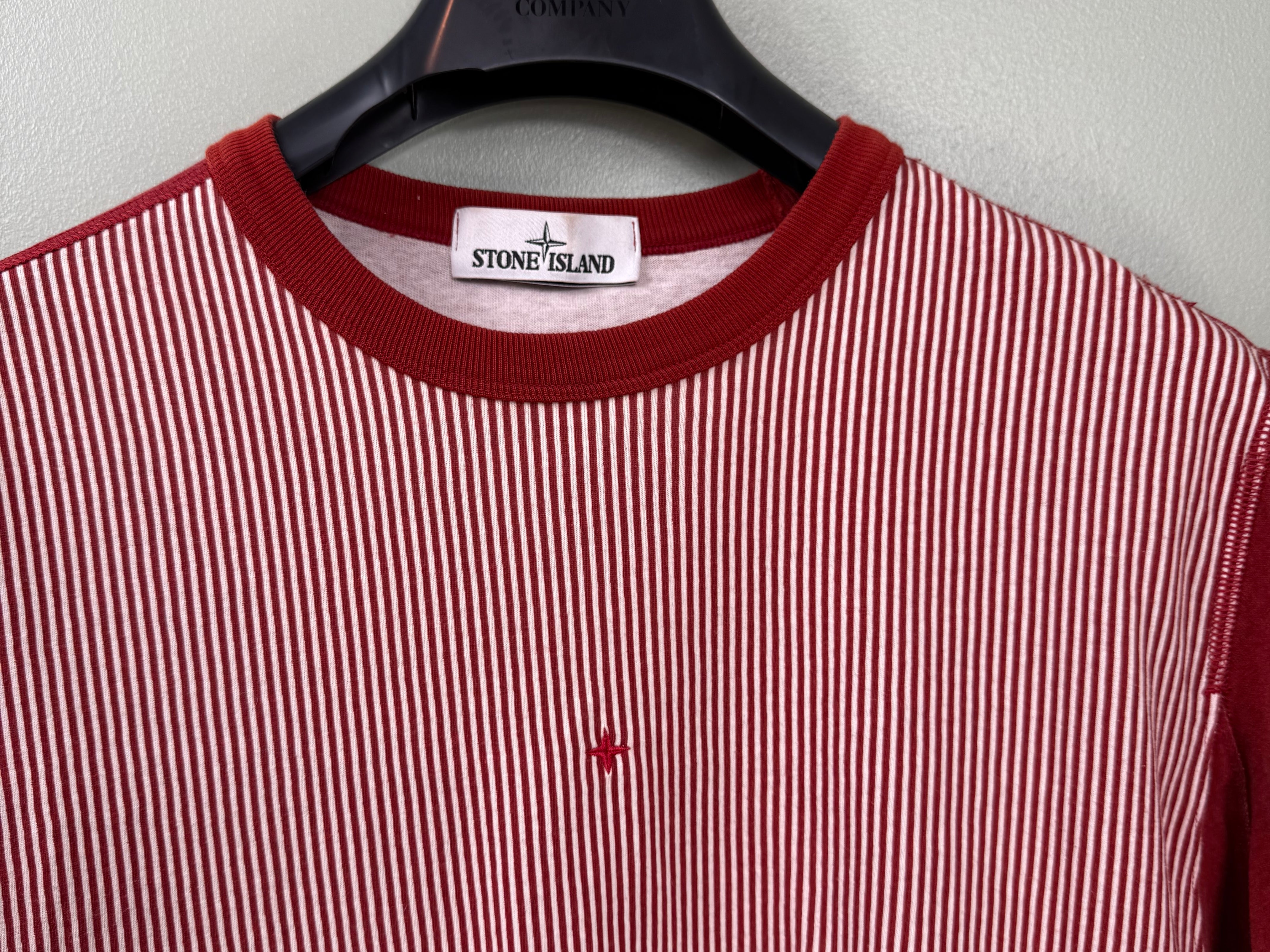 Stone Island Red Striped Marina T-Shirt HeatfromTS - Main Image