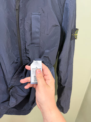 Stone Island Navy Nylon Metal Overshirt