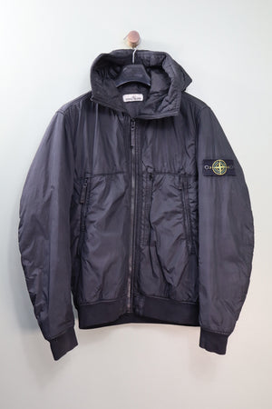 Stone Island Black Crinkle Reps Jacket