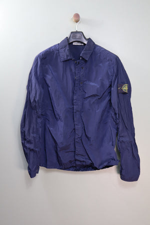 Stone Island Navy Nylon Metal Overshirt