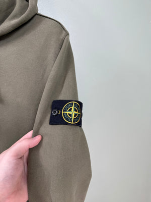 Stone Island Khaki Hoodie