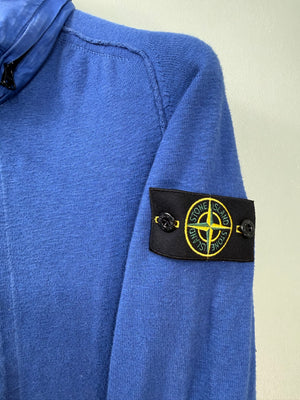 Stone Island Blue Zipped Jumper