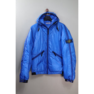 Stone Island Blue Mesh Goose Down Jacket