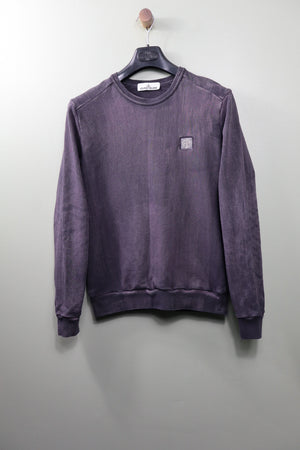 Stone Island Purple Hand Corrosion Jumper