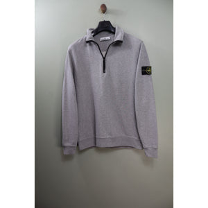 Stone Island Grey 1/4 Zip Jumper