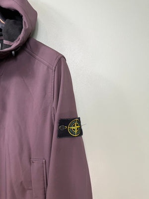 Stone Island Burgundy Soft Shell Jacket
